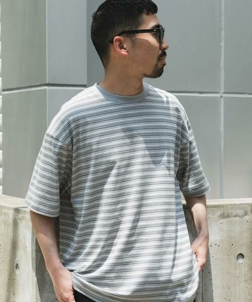 URBAN RESEARCH DOORS / アーバンリサーチ ドアーズ Tシャツ | メランジボーダー ショートスリーブ Tシャツ | 詳細11