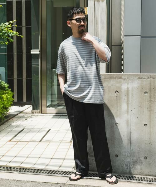 URBAN RESEARCH DOORS / アーバンリサーチ ドアーズ Tシャツ | メランジボーダー ショートスリーブ Tシャツ | 詳細13