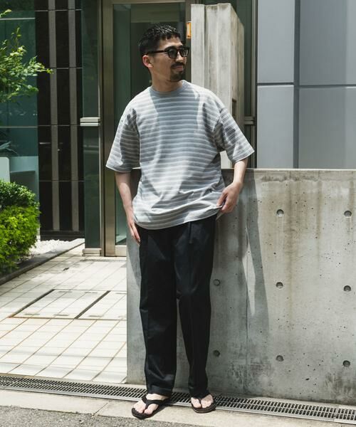 URBAN RESEARCH DOORS / アーバンリサーチ ドアーズ Tシャツ | メランジボーダー ショートスリーブ Tシャツ | 詳細14