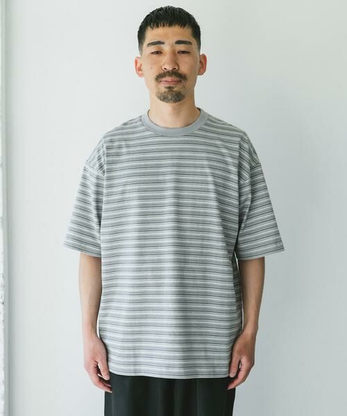 URBAN RESEARCH DOORS / アーバンリサーチ ドアーズ Tシャツ | メランジボーダー ショートスリーブ Tシャツ | 詳細15