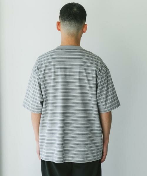 URBAN RESEARCH DOORS / アーバンリサーチ ドアーズ Tシャツ | メランジボーダー ショートスリーブ Tシャツ | 詳細17