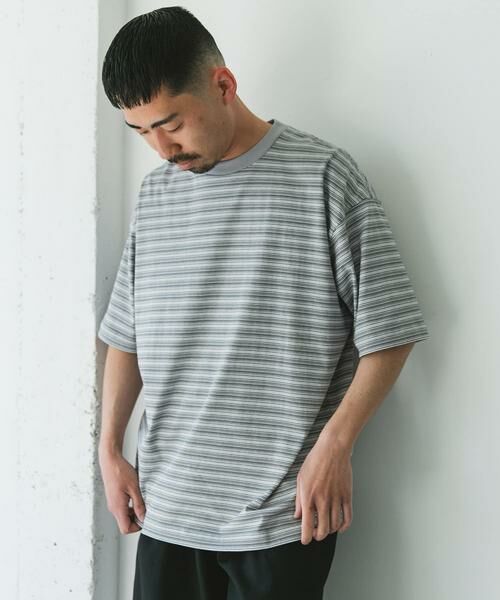 URBAN RESEARCH DOORS / アーバンリサーチ ドアーズ Tシャツ | メランジボーダー ショートスリーブ Tシャツ | 詳細3