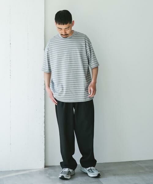 URBAN RESEARCH DOORS / アーバンリサーチ ドアーズ Tシャツ | メランジボーダー ショートスリーブ Tシャツ | 詳細5