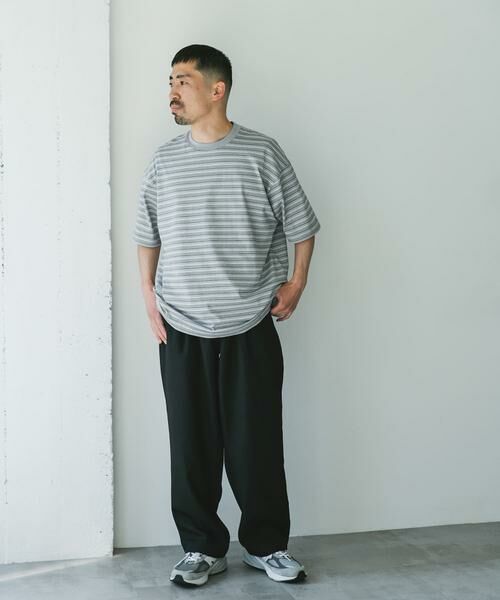 URBAN RESEARCH DOORS / アーバンリサーチ ドアーズ Tシャツ | メランジボーダー ショートスリーブ Tシャツ | 詳細6