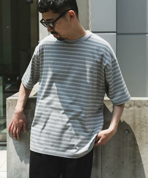 URBAN RESEARCH DOORS / アーバンリサーチ ドアーズ Tシャツ | メランジボーダー ショートスリーブ Tシャツ | 詳細7