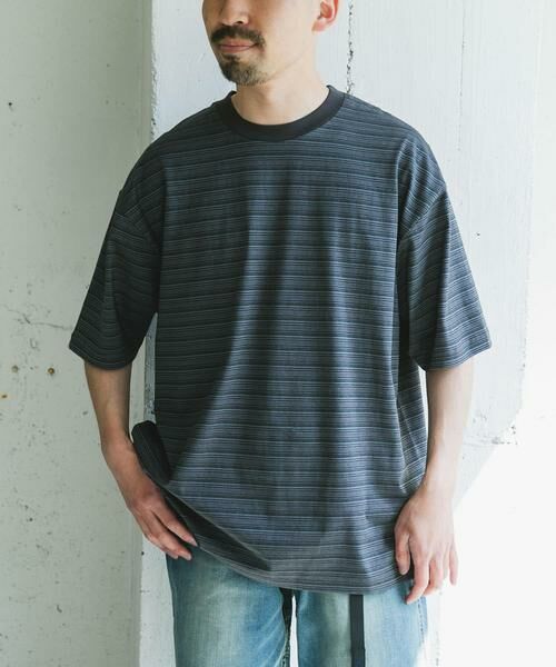 URBAN RESEARCH DOORS / アーバンリサーチ ドアーズ Tシャツ | メランジボーダー ショートスリーブ Tシャツ | 詳細20