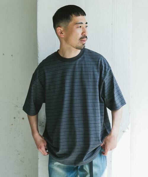 URBAN RESEARCH DOORS / アーバンリサーチ ドアーズ Tシャツ | メランジボーダー ショートスリーブ Tシャツ | 詳細21