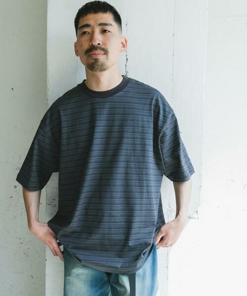 URBAN RESEARCH DOORS / アーバンリサーチ ドアーズ Tシャツ | メランジボーダー ショートスリーブ Tシャツ | 詳細22