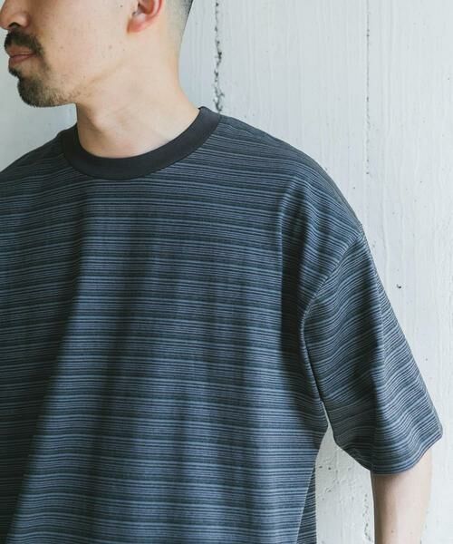 URBAN RESEARCH DOORS / アーバンリサーチ ドアーズ Tシャツ | メランジボーダー ショートスリーブ Tシャツ | 詳細23