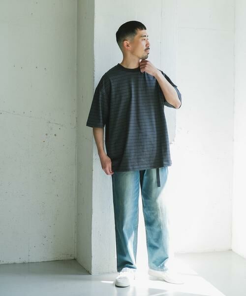 URBAN RESEARCH DOORS / アーバンリサーチ ドアーズ Tシャツ | メランジボーダー ショートスリーブ Tシャツ | 詳細24