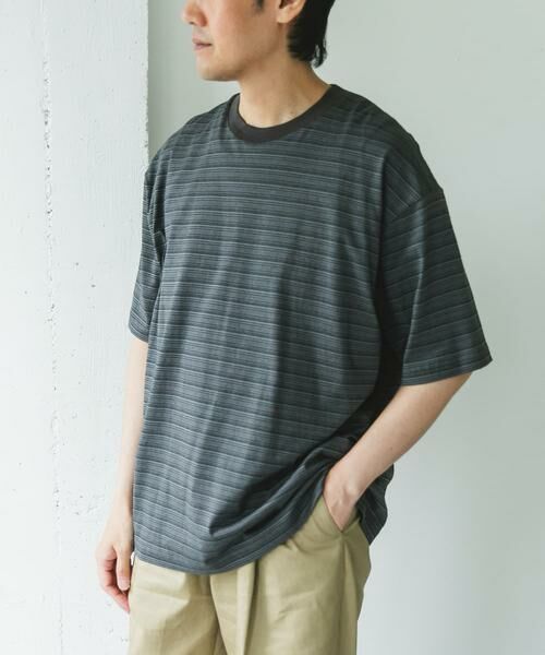 URBAN RESEARCH DOORS / アーバンリサーチ ドアーズ Tシャツ | メランジボーダー ショートスリーブ Tシャツ | 詳細26