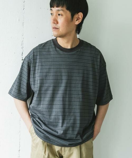 URBAN RESEARCH DOORS / アーバンリサーチ ドアーズ Tシャツ | メランジボーダー ショートスリーブ Tシャツ | 詳細27