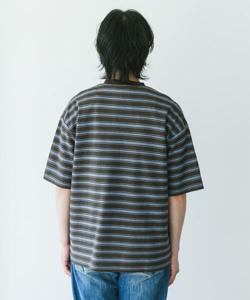 URBAN RESEARCH DOORS / アーバンリサーチ ドアーズ Tシャツ | プリントボーダーショートスリーブTシャツ | 詳細10