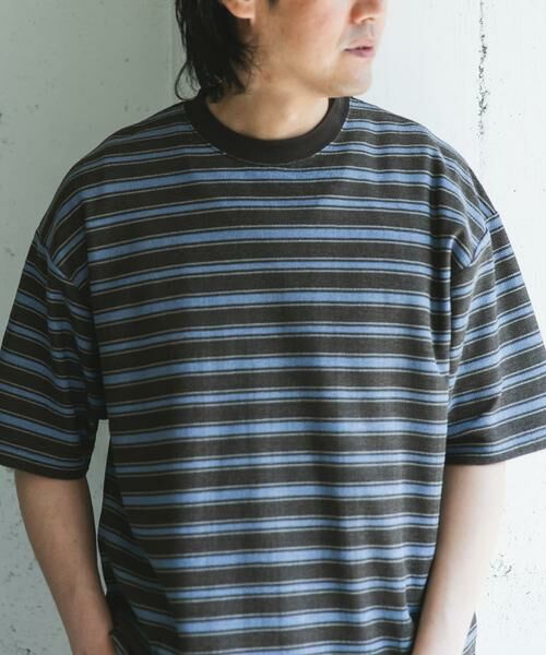 URBAN RESEARCH DOORS / アーバンリサーチ ドアーズ Tシャツ | プリントボーダーショートスリーブTシャツ | 詳細2