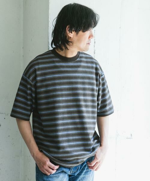 URBAN RESEARCH DOORS / アーバンリサーチ ドアーズ Tシャツ | プリントボーダーショートスリーブTシャツ | 詳細3