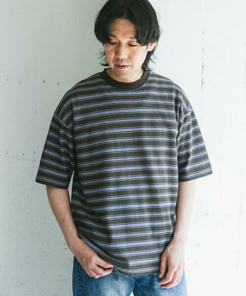 URBAN RESEARCH DOORS / アーバンリサーチ ドアーズ Tシャツ | プリントボーダーショートスリーブTシャツ | 詳細5