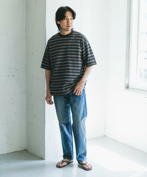 URBAN RESEARCH DOORS / アーバンリサーチ ドアーズ Tシャツ | プリントボーダーショートスリーブTシャツ | 詳細6