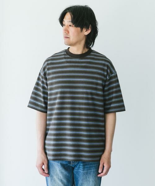 URBAN RESEARCH DOORS / アーバンリサーチ ドアーズ Tシャツ | プリントボーダーショートスリーブTシャツ | 詳細8