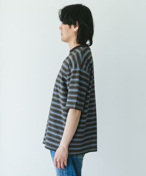 URBAN RESEARCH DOORS / アーバンリサーチ ドアーズ Tシャツ | プリントボーダーショートスリーブTシャツ | 詳細9