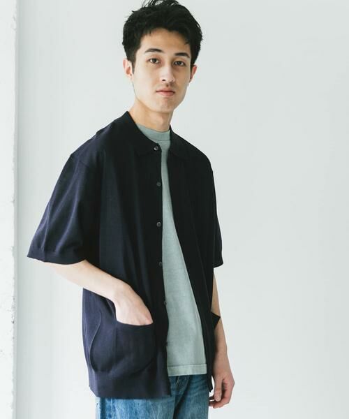 URBAN RESEARCH DOORS / アーバンリサーチ ドアーズ カーディガン・ボレロ | リネンライクショートスリーブシャツカーディガン | 詳細4