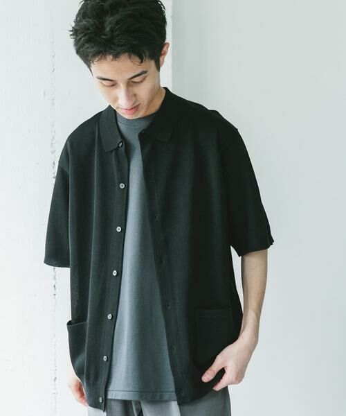 URBAN RESEARCH DOORS / アーバンリサーチ ドアーズ カーディガン・ボレロ | リネンライクショートスリーブシャツカーディガン | 詳細14