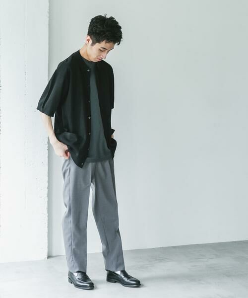 URBAN RESEARCH DOORS / アーバンリサーチ ドアーズ カーディガン・ボレロ | リネンライクショートスリーブシャツカーディガン | 詳細18