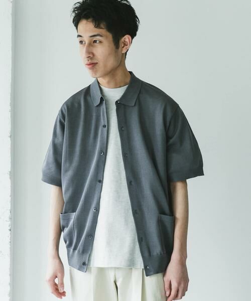 URBAN RESEARCH DOORS / アーバンリサーチ ドアーズ カーディガン・ボレロ | リネンライクショートスリーブシャツカーディガン | 詳細22