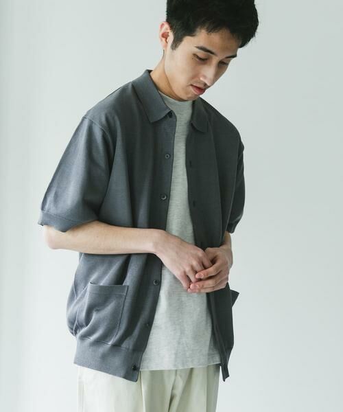 URBAN RESEARCH DOORS / アーバンリサーチ ドアーズ カーディガン・ボレロ | リネンライクショートスリーブシャツカーディガン | 詳細25