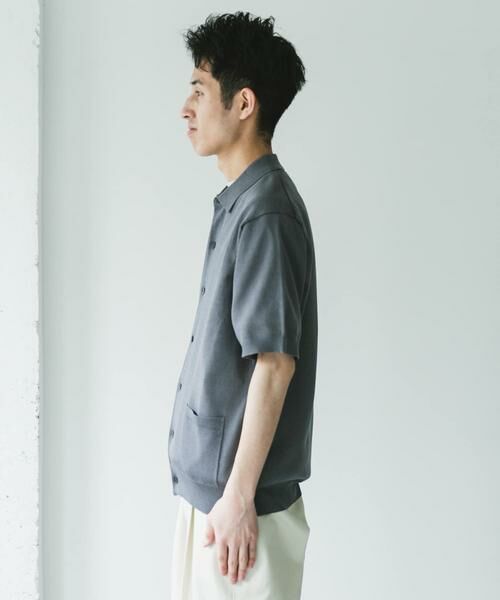 URBAN RESEARCH DOORS / アーバンリサーチ ドアーズ カーディガン・ボレロ | リネンライクショートスリーブシャツカーディガン | 詳細29