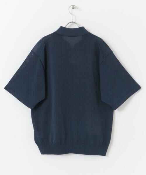 URBAN RESEARCH DOORS / アーバンリサーチ ドアーズ ポロシャツ | リネン混ハイゲージ スキッパーニットポロシャツ | 詳細11