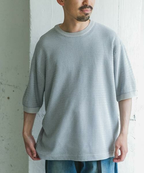 URBAN RESEARCH DOORS / アーバンリサーチ ドアーズ Tシャツ | 変形鹿の子ニットTシャツ | 詳細6