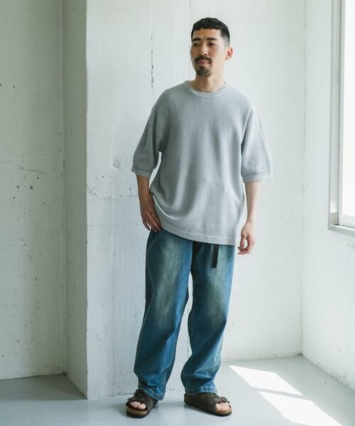 URBAN RESEARCH DOORS / アーバンリサーチ ドアーズ Tシャツ | 変形鹿の子ニットTシャツ | 詳細8