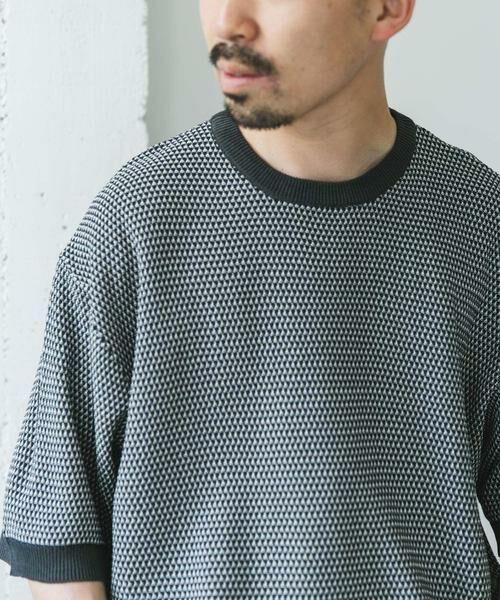 URBAN RESEARCH DOORS / アーバンリサーチ ドアーズ Tシャツ | 変形鹿の子ニットTシャツ | 詳細15