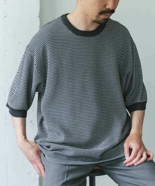 URBAN RESEARCH DOORS / アーバンリサーチ ドアーズ Tシャツ | 変形鹿の子ニットTシャツ | 詳細16