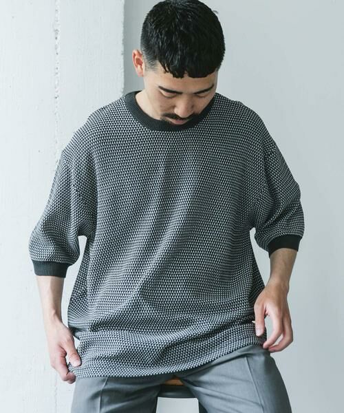 URBAN RESEARCH DOORS / アーバンリサーチ ドアーズ Tシャツ | 変形鹿の子ニットTシャツ | 詳細19