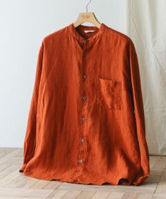 URBAN RESEARCH DOORS / アーバンリサーチ ドアーズ シャツ・ブラウス | 『XLサイズ/WEB限定』シルケットリネンバンドカラーロングスリーブシャツ