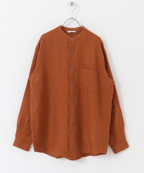 URBAN RESEARCH DOORS / アーバンリサーチ ドアーズ シャツ・ブラウス | 『XLサイズ/WEB限定』シルケットリネンバンドカラーロングスリーブシャツ | 詳細13