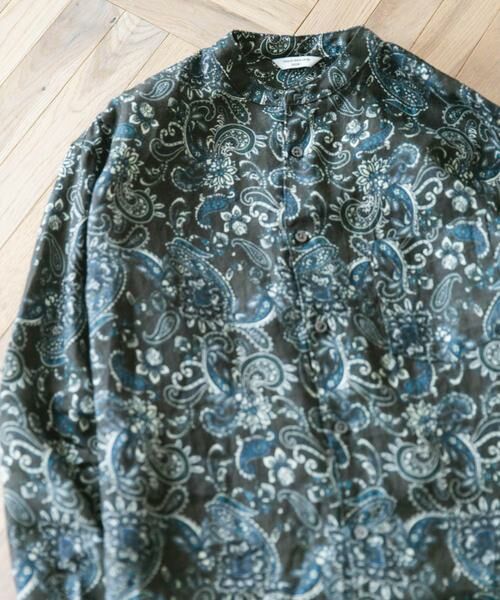 URBAN RESEARCH DOORS / アーバンリサーチ ドアーズ シャツ・ブラウス | 『XLサイズ/WEB限定』シルケットリネンバンドカラーロングスリーブシャツ | 詳細20