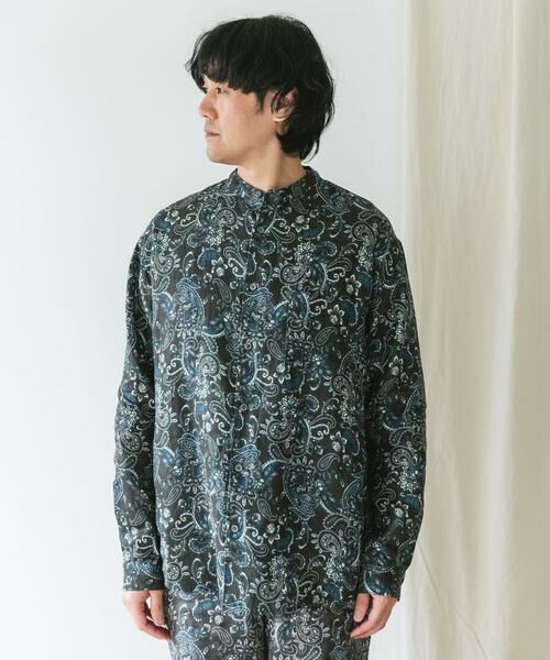 URBAN RESEARCH DOORS / アーバンリサーチ ドアーズ シャツ・ブラウス | 『XLサイズ/WEB限定』シルケットリネンバンドカラーロングスリーブシャツ | 詳細29