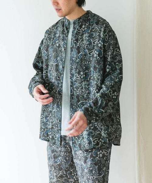 URBAN RESEARCH DOORS / アーバンリサーチ ドアーズ シャツ・ブラウス | 『XLサイズ/WEB限定』シルケットリネンバンドカラーロングスリーブシャツ | 詳細22