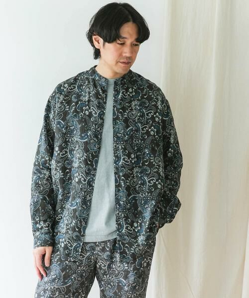 URBAN RESEARCH DOORS / アーバンリサーチ ドアーズ シャツ・ブラウス | 『XLサイズ/WEB限定』シルケットリネンバンドカラーロングスリーブシャツ | 詳細24