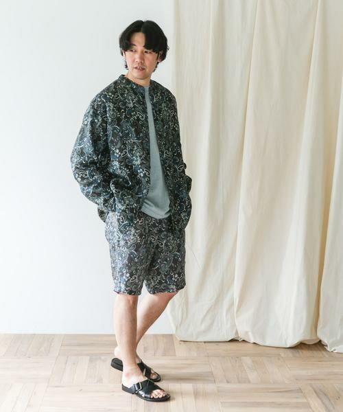 URBAN RESEARCH DOORS / アーバンリサーチ ドアーズ シャツ・ブラウス | 『XLサイズ/WEB限定』シルケットリネンバンドカラーロングスリーブシャツ | 詳細26