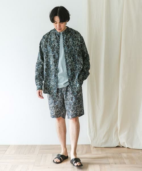 URBAN RESEARCH DOORS / アーバンリサーチ ドアーズ シャツ・ブラウス | 『XLサイズ/WEB限定』シルケットリネンバンドカラーロングスリーブシャツ | 詳細27