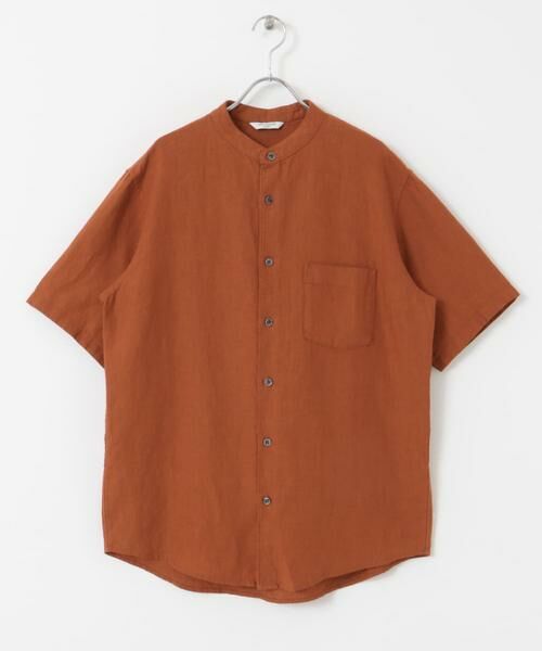 URBAN RESEARCH DOORS / アーバンリサーチ ドアーズ シャツ・ブラウス | 『XLサイズ/WEB限定』シルケットリネン バンドカラーショートスリーブシャツ | 詳細18