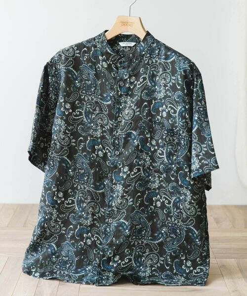 URBAN RESEARCH DOORS / アーバンリサーチ ドアーズ シャツ・ブラウス | 『XLサイズ/WEB限定』シルケットリネン バンドカラーショートスリーブシャツ | 詳細21