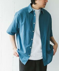 URBAN RESEARCH DOORS / アーバンリサーチ ドアーズ シャツ・ブラウス | ヘンプコットン レギュラーカラーシャツ