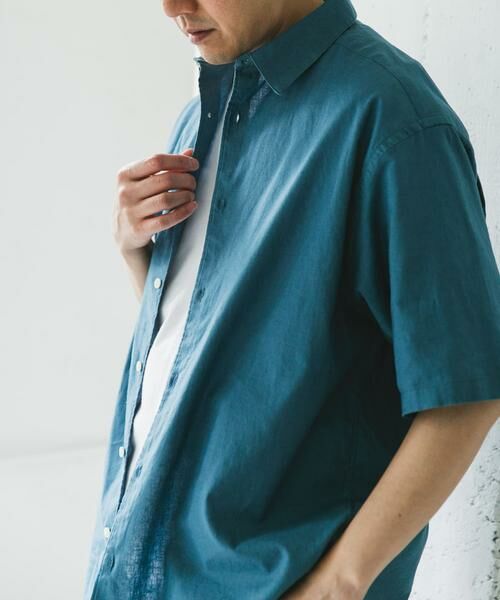 URBAN RESEARCH DOORS / アーバンリサーチ ドアーズ シャツ・ブラウス | ヘンプコットン レギュラーカラーシャツ | 詳細1