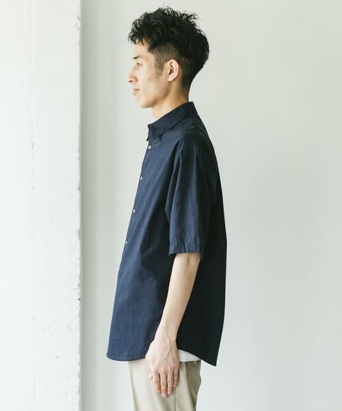 URBAN RESEARCH DOORS / アーバンリサーチ ドアーズ シャツ・ブラウス | ヘンプコットン レギュラーカラーシャツ | 詳細25