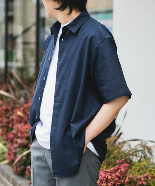URBAN RESEARCH DOORS / アーバンリサーチ ドアーズ シャツ・ブラウス | ヘンプコットン レギュラーカラーシャツ | 詳細13