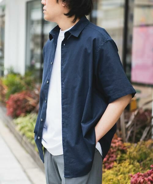 URBAN RESEARCH DOORS / アーバンリサーチ ドアーズ シャツ・ブラウス | ヘンプコットン レギュラーカラーシャツ | 詳細14